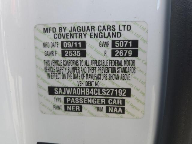 2012 JAGUAR XF PORTFOL - SAJWA0HB4CLS27192