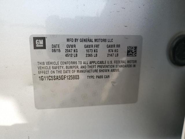 2016 CHEVROLET MALIBU LIM 1G11C5SA5GF125803