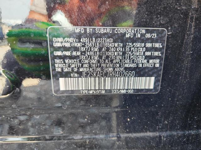 2024 SUBARU FORESTER S JF2SKAEC7RH402660