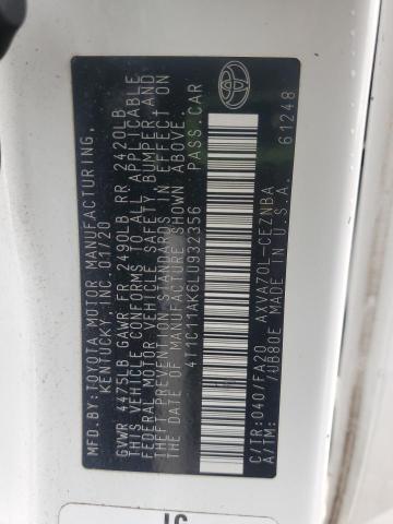 2020 TOYOTA CAMRY LE - 4T1C11AK6LU932356