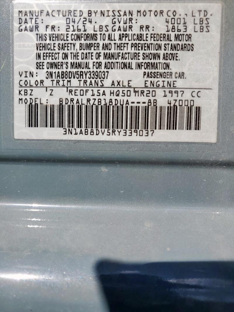 2024 NISSAN SENTRA SR 3N1AB8DV5RY339037