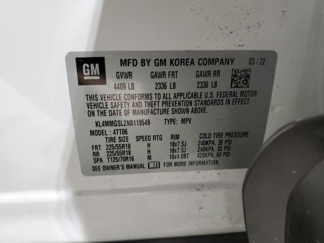 2022 BUICK ENCORE GX KL4MMGSL2NB119549