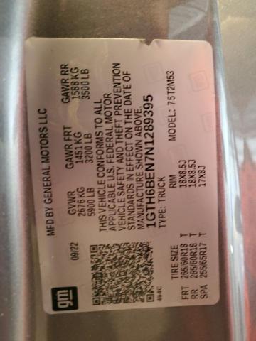 2022 GMC CANYON ELE 1GTH6BEN7N1289395