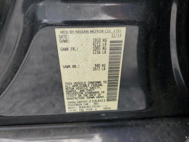 2015 NISSAN ALTIMA 2.5 - 1N4AL3AP3FC216401