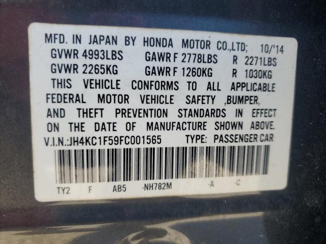 2015 ACURA RLX TECH JH4KC1F59FC001565