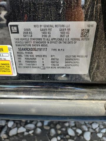 2016 BUICK ENCLAVE 5GAKRCKD0GJ191117