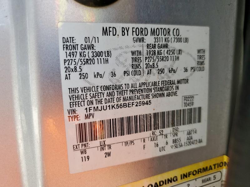 2011 FORD EXPEDITION - 1FMJU1K56BEF25945