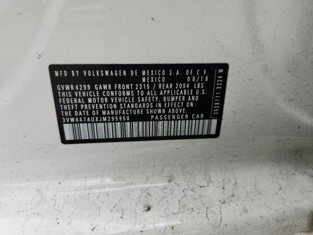 2018 VOLKSWAGEN GTI S/SE 3VW447AUXJM295958