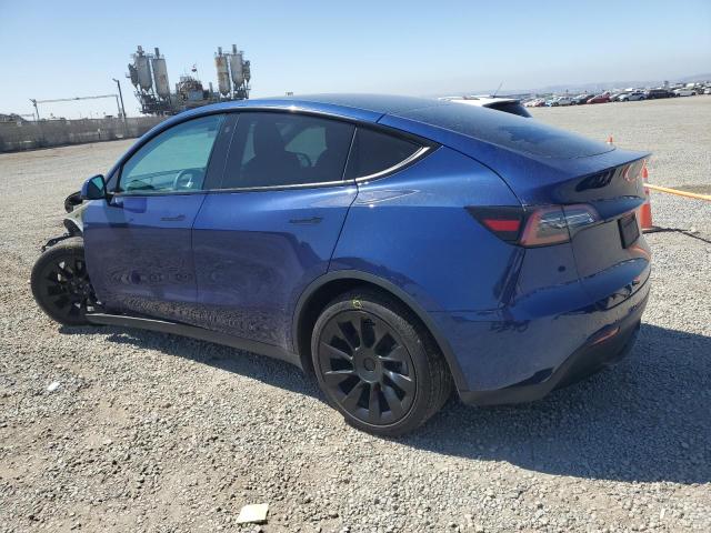 TESLA MODEL Y 2021 blue  electric 5YJYGDEE6MF152947 photo #3