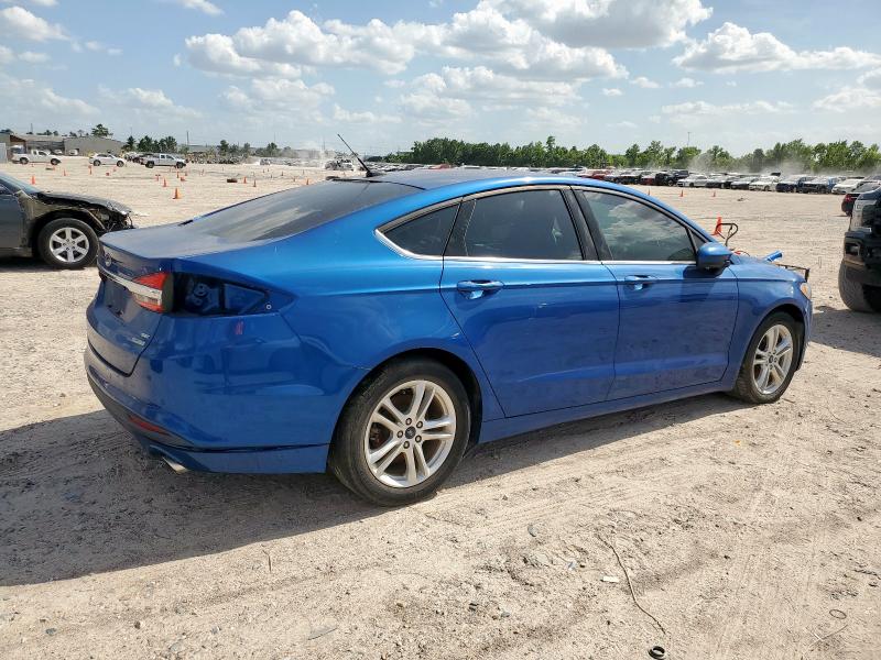 FORD FUSION SE 2018 blue  gas 3FA6P0HD4JR223047 photo #4