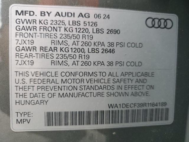2024 AUDI Q3 PREMIUM S LINE 45 WA1DECF39R1164189