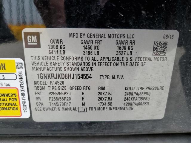 2017 CHEVROLET TRAVERSE P - 1GNKRJKD8HJ154554