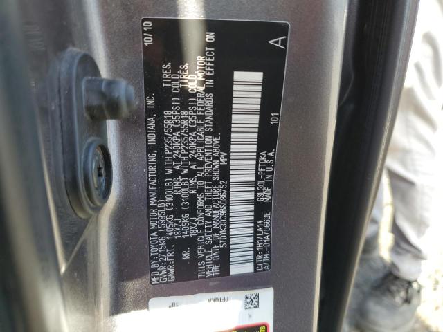 2011 TOYOTA SIENNA XLE - 5TDYK3DC9BS086752