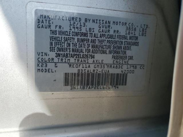 2014 NISSAN SENTRA S #3301619660