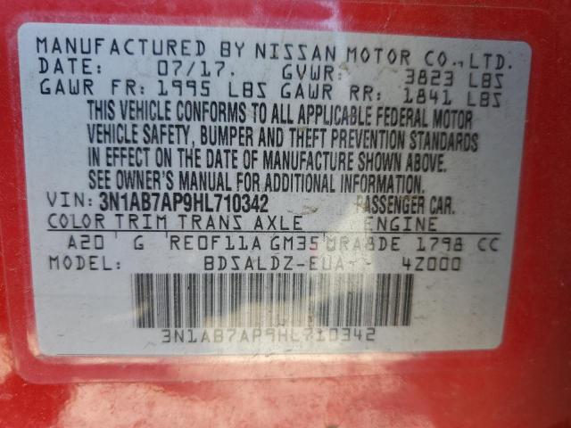 2017 NISSAN SENTRA S - 3N1AB7AP9HL710342