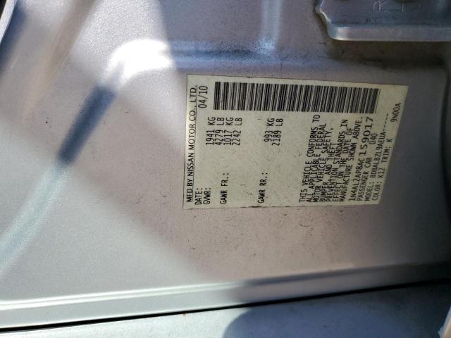 2010 NISSAN ALTIMA BAS - 1N4AL2AP8AC159017