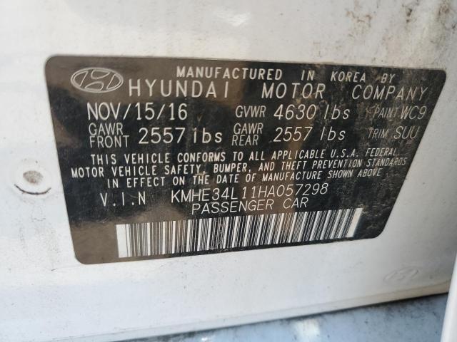 2017 HYUNDAI SONATA HYB - KMHE34L11HA057298