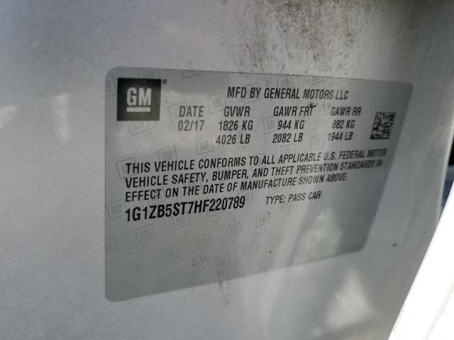 2017 CHEVROLET MALIBU LS 1G1ZB5ST7HF220789