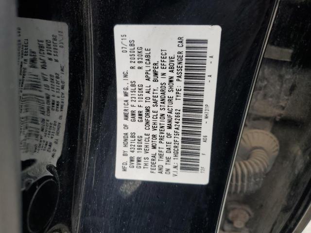 2015 HONDA ACCORD EX 1HGCR2F75FA242662
