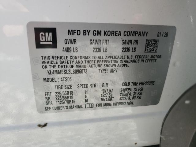 2020 BUICK ENCORE GX KL4MMESL3LB096073