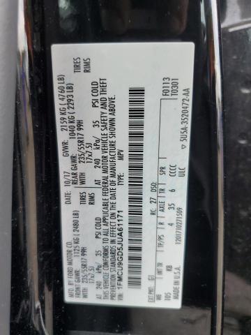 2018 FORD ESCAPE SE 1FMCU9GD5JUA61171