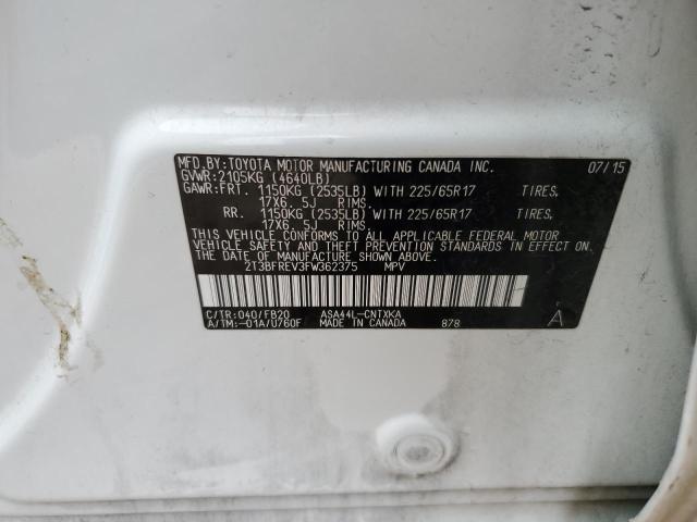 2015 TOYOTA RAV4 LE - 2T3BFREV3FW362375