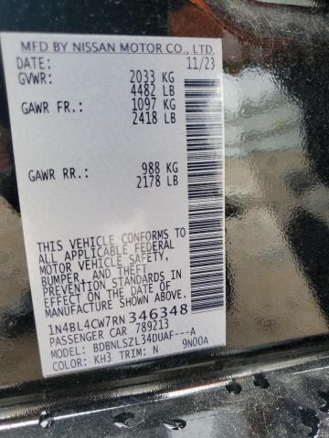 2024 NISSAN ALTIMA SR 1N4BL4CW7RN346348