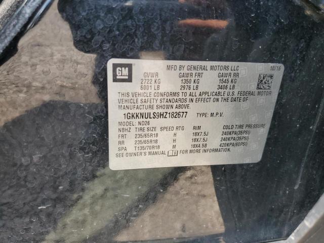 2017 GMC ACADIA SLT 1GKKNULS9HZ182677