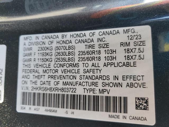 2024 HONDA CR-V SPORT 2HKRS6H8XRH803722