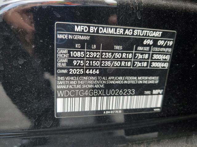 2020 MERCEDES-BENZ GLA 250 4M WDCTG4GBXLU026233
