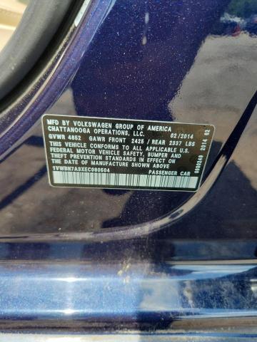 2014 VOLKSWAGEN PASSAT SE - 1VWBN7A3XEC080504