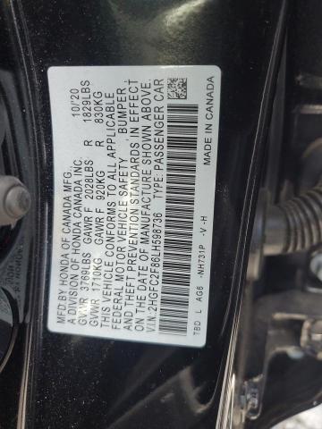 2020 HONDA CIVIC SPOR 2HGFC2F86LH598736