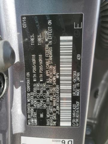 2016 LEXUS GX 460 - JTJBM7FX0G5149089