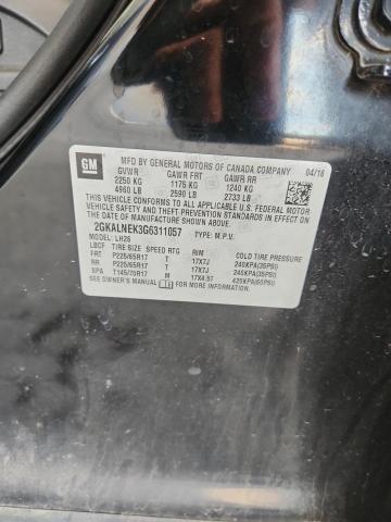 2016 GMC TERRAIN SL - 2GKALNEK3G6311057