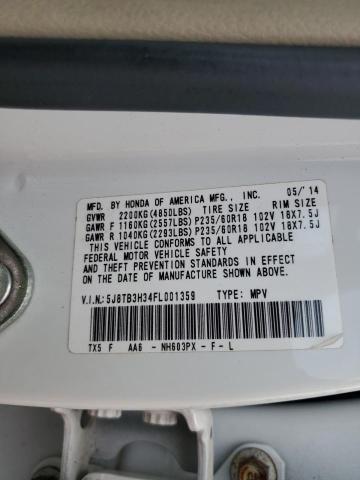 2015 ACURA RDX 5J8TB3H34FL001359