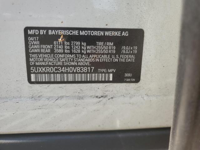 2017 BMW X5 XDRIVE3 - 5UXKR0C34H0V83817