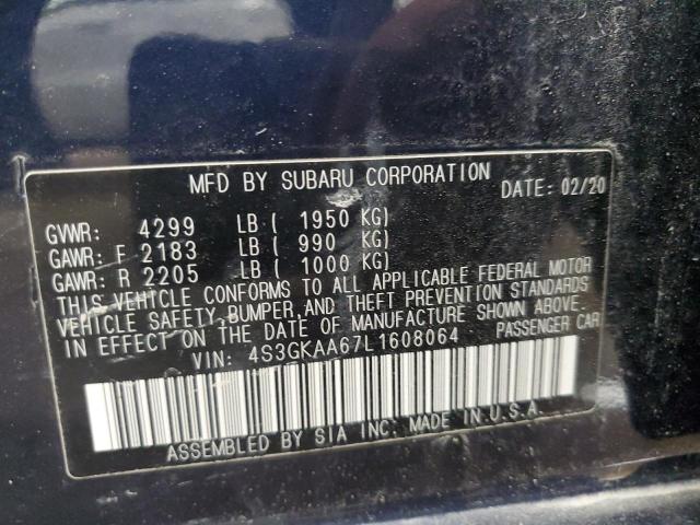2020 SUBARU IMPREZA 4S3GKAA67L1608064