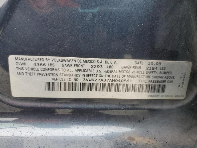 2010 VOLKSWAGEN JETTA SE - 3VWRZ7AJ7AM040861