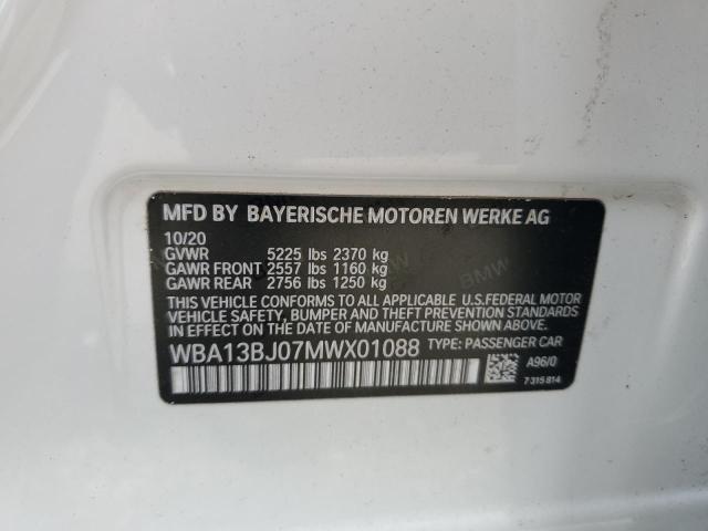 2021 BMW 530 XI WBA13BJ07MWX01088