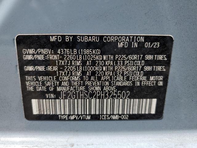 2023 SUBARU CROSSTREK JF2GTHSC2PH325502