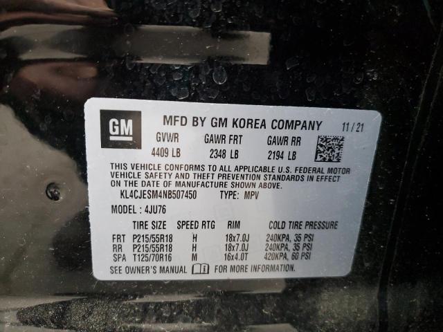 2022 BUICK ENCORE PRE KL4CJESM4NB507450
