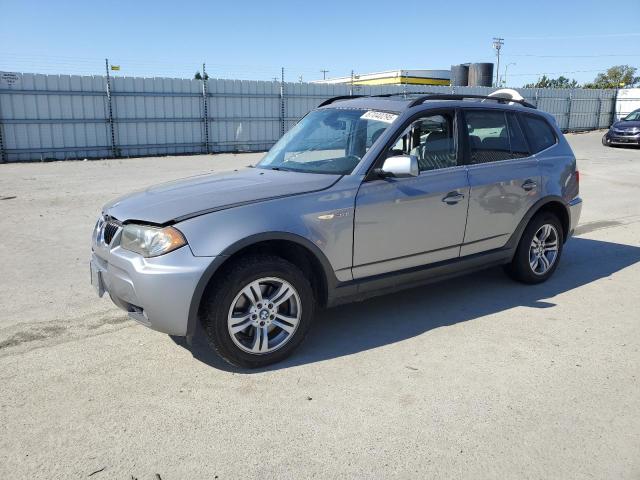 BMW X3 3.0I 2006 silver  gas WBXPA93416WG76743 photo #1