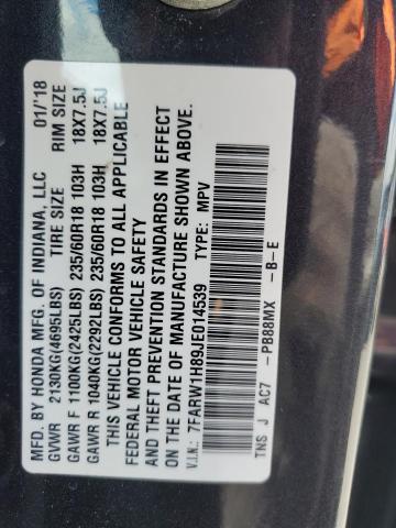 2018 HONDA CR-V EXL 7FARW1H89JE014539