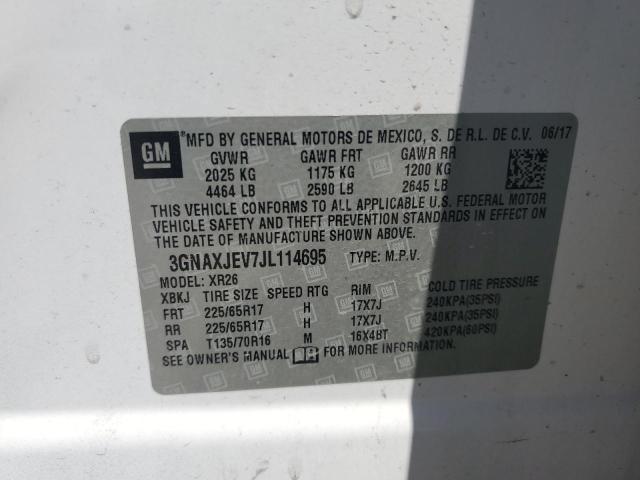 2018 CHEVROLET EQUINOX LT - 3GNAXJEV7JL114695