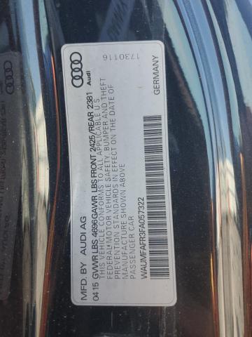 2015 AUDI A5 PREMIUM WAUMFAFR3FA057322