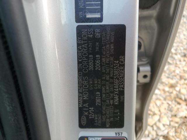 2015 KIA FORTE LX KNAFX4A66F5381524