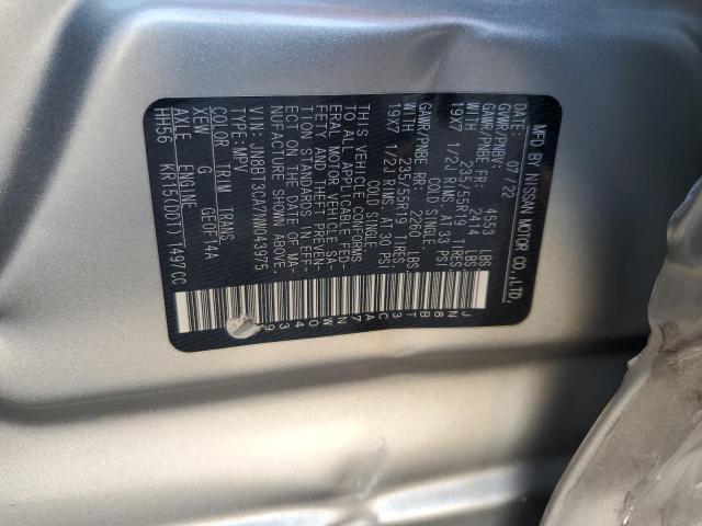 2022 NISSAN ROGUE SL JN8BT3CA7NW043975