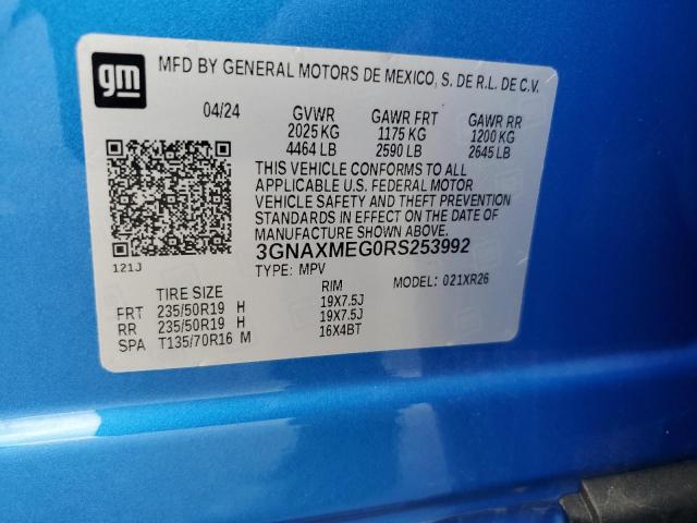 2024 CHEVROLET EQUINOX RS 3GNAXMEG0RS253992