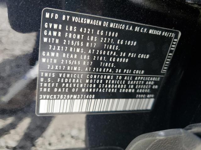 2023 VOLKSWAGEN TAOS S 3VVCX7B29PM371408