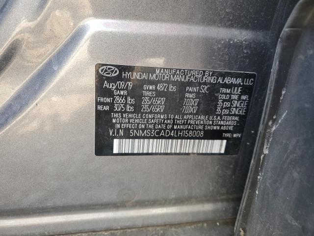 2020 HYUNDAI SANTA FE S 5NMS3CAD4LH158008